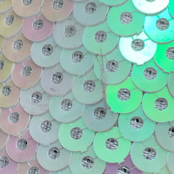 STARBUCKS Pink & White Sequin Glitter Cold Cup Tumbler Holiday 2020 - 24oz - Picture 6 of 11